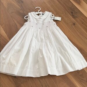 Polo by Ralph Lauren White and Pink Kids Dress
